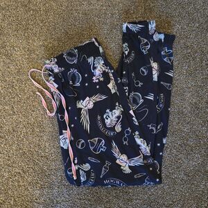 Women's Harry Potter Hogwarts Multicolor Lounge Sleep Wear Pajama Pants Small